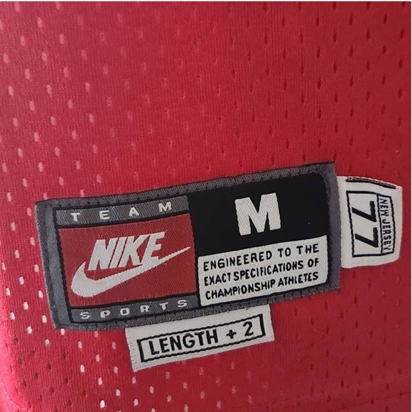 Womens Medium Throwback Jason Kidd New Jersey Red NBA Basketball Jersey 2002 - Picture 6 of 6